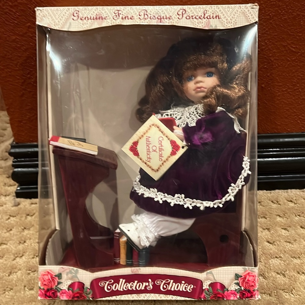 COLLECTOR'S CHOICE Limited Edition Fine Bisque Porcelain Doll NIB